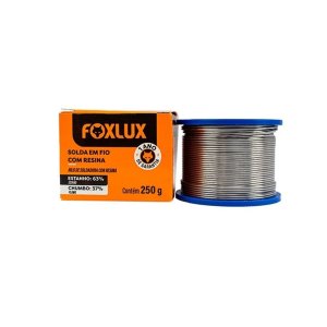 Estanho Liga 63/37 Carretel 250 Gramas Foxlux