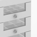 Ver imagem 4 de Gaveteiro Para Quarto 4 Gavetas PE2009 Branco - Tecno Mobili