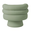 Ver imagem 7 de Poltrona Orgânica Mabel Base Fixa Bouclé Verde Claro - Nexta Casa