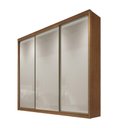Ver imagem 1 de Guarda Roupa Casal 3 Portas 6 Gavetas 100%mdf Diamond Cumaru Fendi - Novo Horizonte