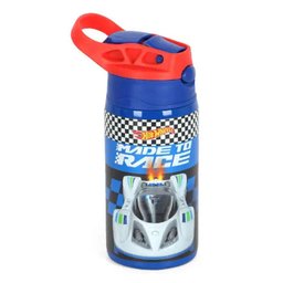 Garrafa de Água em Aço 500ml Hot Wheels Gf56176hw Azul - Maxlog - 1