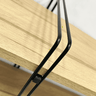Nicho Prateleira 25 Cm X 120 Cm - Amadeirado Super Luxo C/suporte Preto - 5