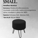 Ver imagem 3 de Kit 2 Puff Puf Para Sala Pes Metal Small Veludo SL 944 Peer