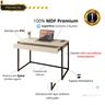 Kit Home Office Escrivaninha Industrial com Gaveta e Prateleira 100% Mdf Premium e Aço - 2