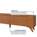 Ver imagem 5 de Rack para TV até 75 Polegadas 100% MDF 220cm Pés em Madeira Maciça 4 Portas Grécia