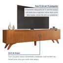 Ver imagem 7 de Rack para TV até 75 Polegadas 100% MDF 220cm Pés em Madeira Maciça 4 Portas Grécia