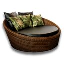 Ver imagem 3 de Chaise Lívia em Alumínio com Almofadas Impermeáveis para Área, Sala, Edícula, Piscina, Jardim - Pret