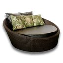 Ver imagem 1 de Chaise Lívia em Alumínio com Almofadas Impermeáveis para Área, Sala, Edícula, Piscina, Jardim - Pret