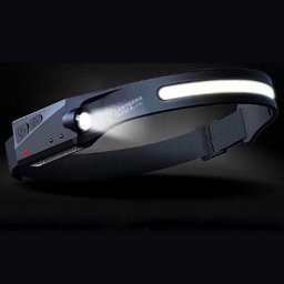 Lanterna Led de Cabeça Profissional Recarregável Camping Sensor de Movimento Adulto:Único/preto/Unis - 8