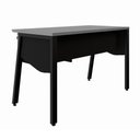 Ver imagem 4 de Mesa Escrivaninha 120cm x 60cm com Gaveteiro Suspenso e Tampo Chanfrado F5 Office Cor:Cinza Sagrado
