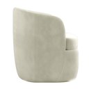 Ver imagem 7 de Poltrona Decorativa Design Moderno Bel Sala de Estar Base Giratória Veludo Bege G33 - Gran Belo