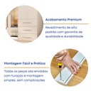 Ver imagem 6 de Guarda-Roupa Casal 100% MDF 6 Portas 6 Gavetas Verona Branco