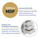 Ver imagem 5 de Guarda-Roupa Casal 100% MDF 6 Portas 6 Gavetas Verona Branco