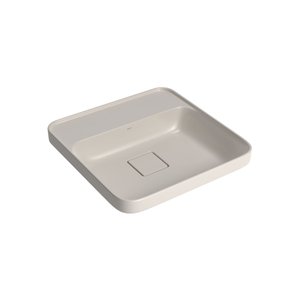 Cuba De Sobrepor Deca Slim 40X40 L.21040.M.26 Quadrada Com Mesa Barbante