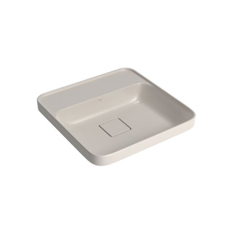 Cuba De Sobrepor Deca Slim 40X40 L.21040.M.26 Quadrada Com Mesa Barbante