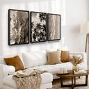 Ver imagem 2 de Quadros Decorativos Boho Praia Coqueiro Quarto Sala Moldura