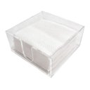 Ver imagem 2 de Porta Guardanapos Horizontal em Acrílico 13x13 Cm Pequeno