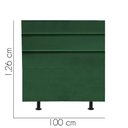 Ver imagem 2 de Cabeceira Estofada Argentina 100cm Solteiro para Cama Box Quarto Suede Verde - Gat Magazine