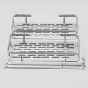 Ver imagem 5 de Suporte Organizador Porta Shampoo Sabonete Box Banheiro Banho Prateleira Dupla Aluminio Resistente C