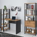 Ver imagem 1 de Kit 2 Peças Escrivaninha Match e Estante