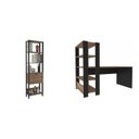 Ver imagem 3 de Kit 2 Peças Escrivaninha Match e Estante