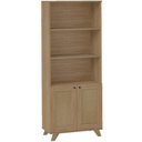 Ver imagem 7 de Estante Livreiro Multiuso para Sala Home Office 2 Portas 3D 70cm Tessaro A05 Carvalho - Lyam Decor