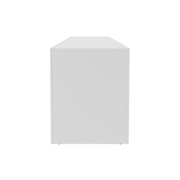 Mesa para Escritório Escrivaninha Madeira Linha Office 180cm Cor:branco - 5