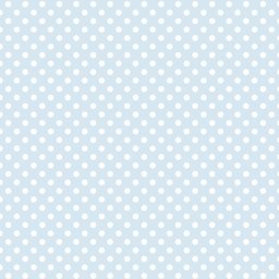 Papel de Parede Adesivo Azul com Bolinhas Brancas Bebê 15m - 1