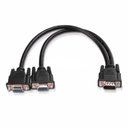 Ver imagem 1 de Cabo Y Vga - 2 Vga Femea para 1 Vga Macho - 20 Cm - 3010r