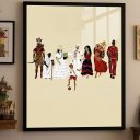 Ver imagem 1 de Quadro Decorativo Orixás Umbanda - 70x50cm:moldura Preta