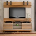 Ver imagem 2 de Estante Home para Tv Texas Valdemóveis Cinamomo e Off White