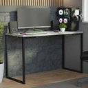 Ver imagem 1 de Mesa de Escritório Industrial Cinza 120cm Mood Madesa