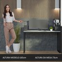 Ver imagem 7 de Mesa de Escritório Industrial Cinza 120cm Mood Madesa