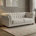 Ver imagem 2 de Sofa 2 Lugares Capitone Acorde 190 cm Pes MDF Linho Tcs 701 Moll