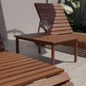 Conjunto para Jardim com Mesa Lateral, 2 Poltronas e Banco em Madeira Maciça Havelock  - 9