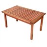 Conjunto para Jardim com Mesa Lateral, 2 Poltronas e Banco em Madeira Maciça Havelock  - 7