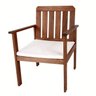 Conjunto para Jardim com Mesa Lateral, 2 Poltronas e Banco em Madeira Maciça Havelock  - 4