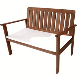 Conjunto para Jardim com Mesa Lateral, 2 Poltronas e Banco em Madeira Maciça Havelock  - 2