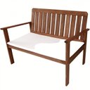 Ver imagem 2 de Conjunto para Jardim com Mesa Lateral, 2 Poltronas e Banco em Madeira Maciça Havelock