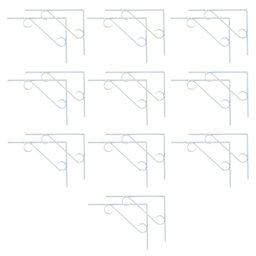 Kit 20 Cantoneira Branca Suporte Prateleira em S 25x40cm - 1