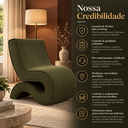 Ver imagem 5 de Poltrona Organica Curva Moderna Premiun Designe Exclusivo Ergonomica Luxuosa Linho Curve Sala Recepç