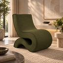 Ver imagem 1 de Poltrona Organica Curva Moderna Premiun Designe Exclusivo Ergonomica Luxuosa Linho Curve Sala Recepç