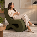 Ver imagem 4 de Poltrona Organica Curva Moderna Premiun Designe Exclusivo Ergonomica Luxuosa Linho Curve Sala Recepç