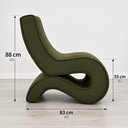 Ver imagem 7 de Poltrona Organica Curva Moderna Premiun Designe Exclusivo Ergonomica Luxuosa Linho Curve Sala Recepç
