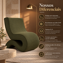 Ver imagem 3 de Poltrona Organica Curva Moderna Premiun Designe Exclusivo Ergonomica Luxuosa Linho Curve Sala Recepç