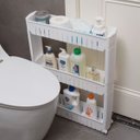 Ver imagem 1 de Prateleira Armário Organizador 3 Cestos com Rodinhas