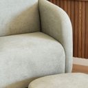 Ver imagem 5 de Poltrona Amamentação Organica - Organite com Puff Fixa Boucle Verde Sálvia - Larbelle Móveis