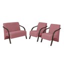 Ver imagem 1 de Conjunto Poltronas Vênus Braço Madeira Rosa