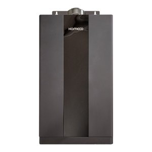 Aquecedor a Gás Digital 9 Lts Home Black Fluxo Balanceado Komeco C/ Chamine:gn/preto