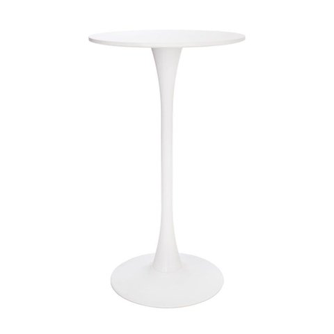 Mesa Bistrô Saarinen Tulipa Redonda Branca 60cm Waw Design